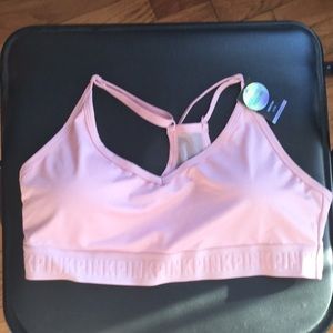 NWT Pink Victoria’s Secret Padded Sports Bra Blush